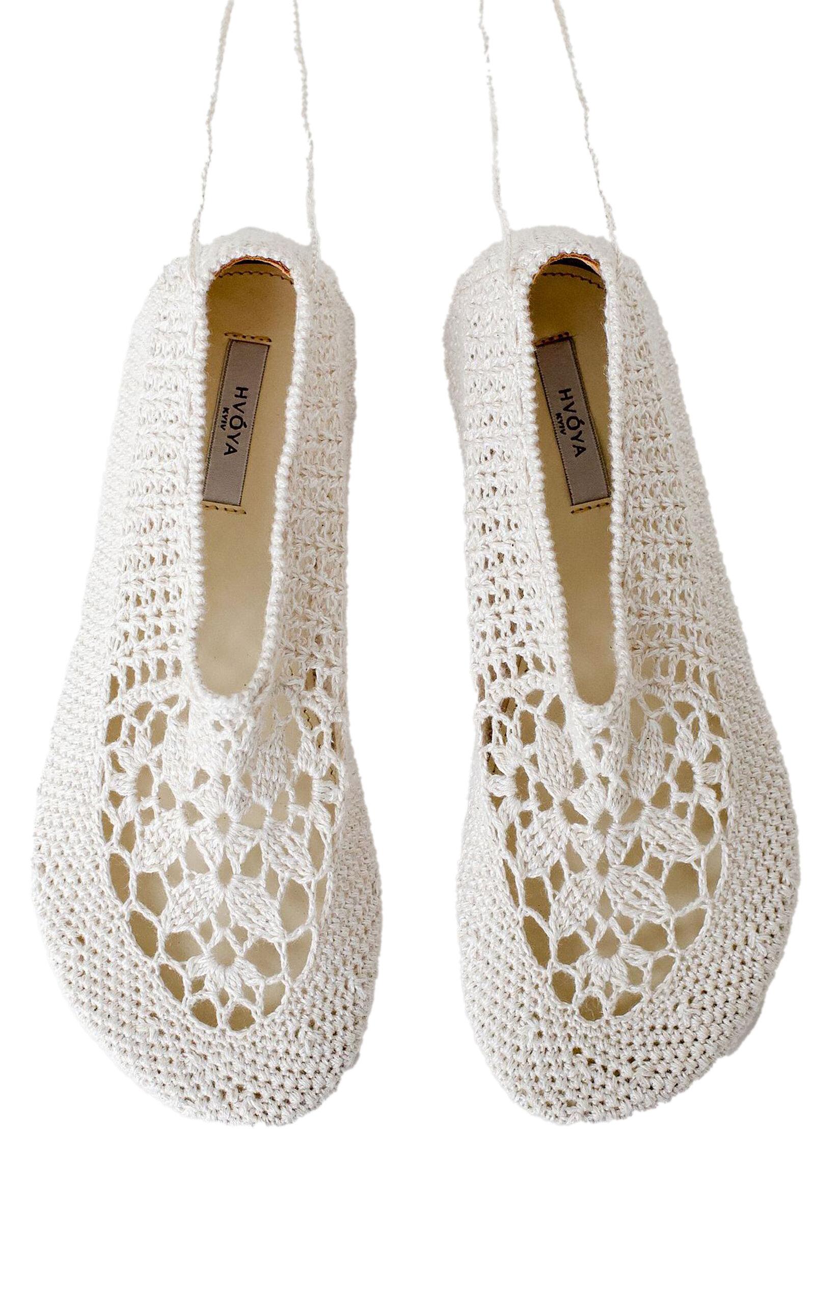 Hvoya Merezhyvni Woven Flats - Moda Operandi by HVOYA