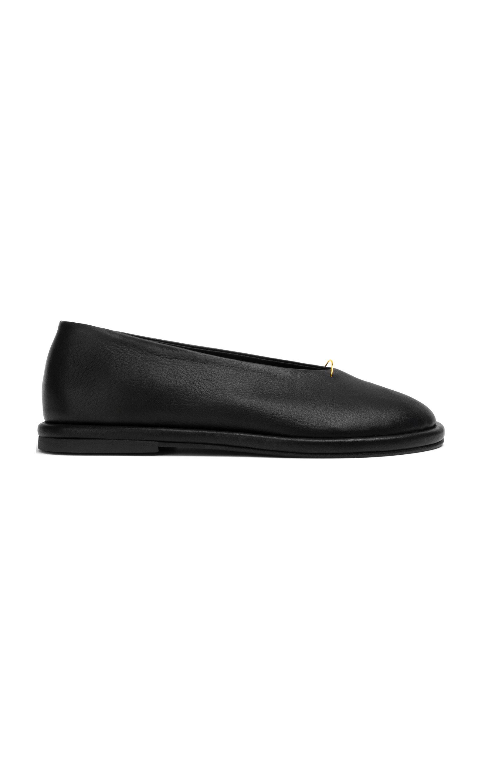 Hvoya - Sunlight Hardware-Detailed Leather Ballet Flats - Black - - Moda Operandi by HVOYA Hvoya - Sunlight Hardware-Detailed Leather Ballet Flats - Black - - Moda Operandi by HVOYA