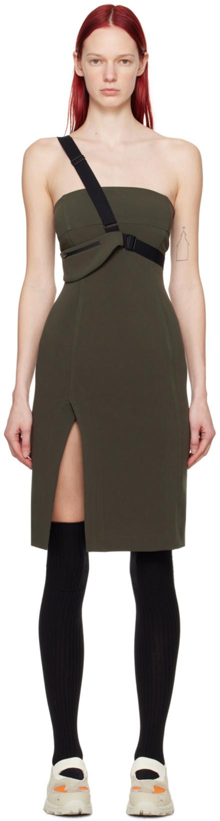 SSENSE Exclusive Khaki Cinch Bag Dress by HYEIN SEO