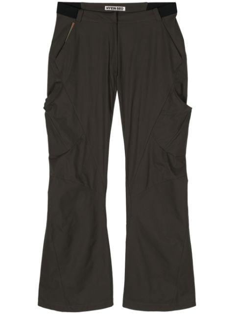 belted bootcut trousers by HYEIN SEO