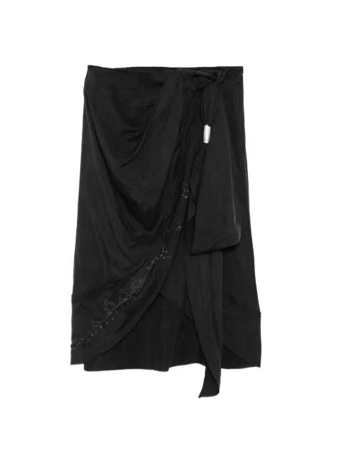 draped midi skirt by HYEIN SEO