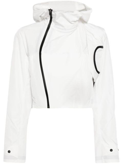 hoodied cropped shell jacket by HYEIN SEO
