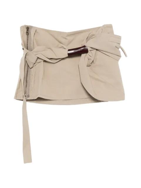 knotted mini skirt by HYEIN SEO