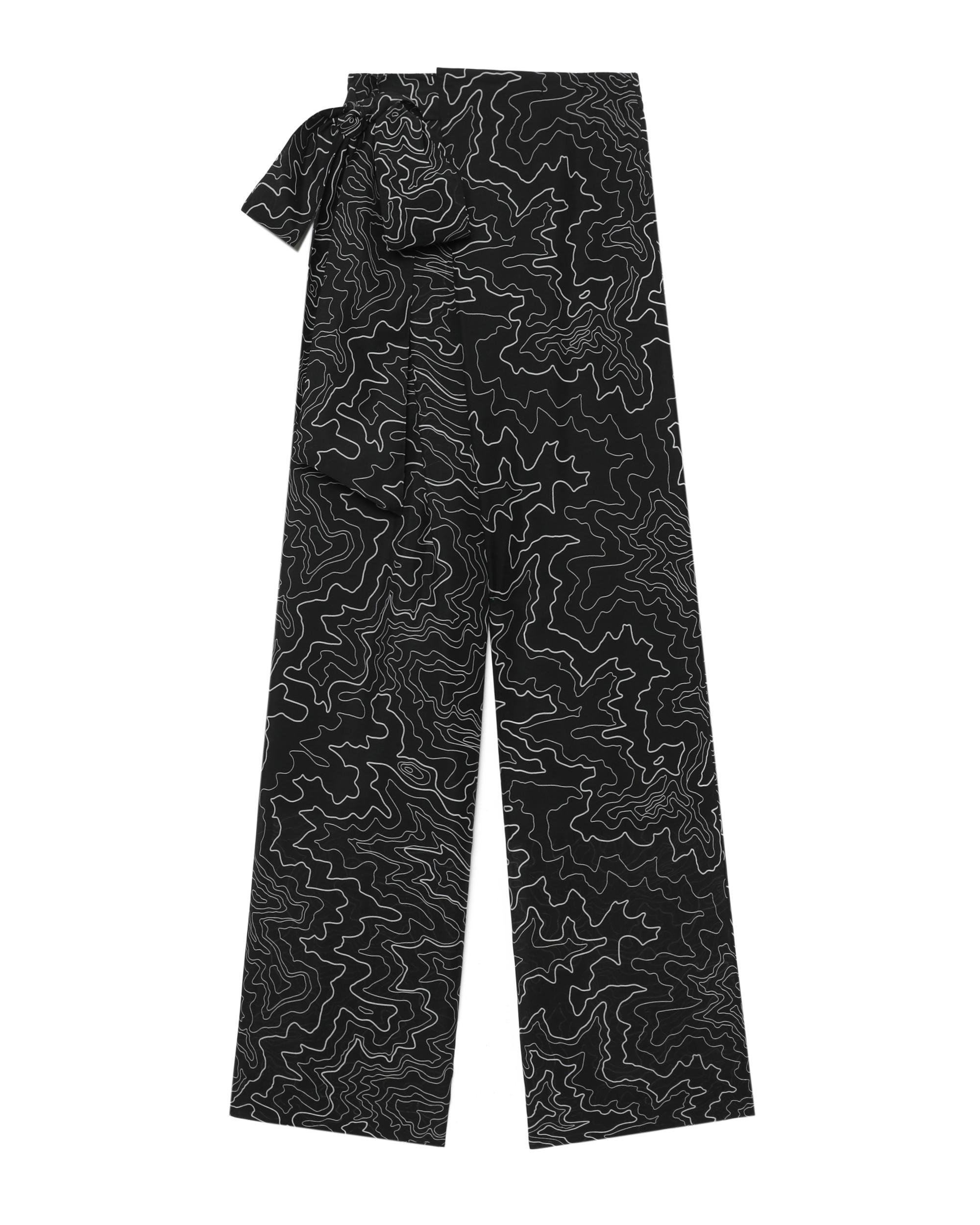 Patterned wide-leg pants by HYKE
