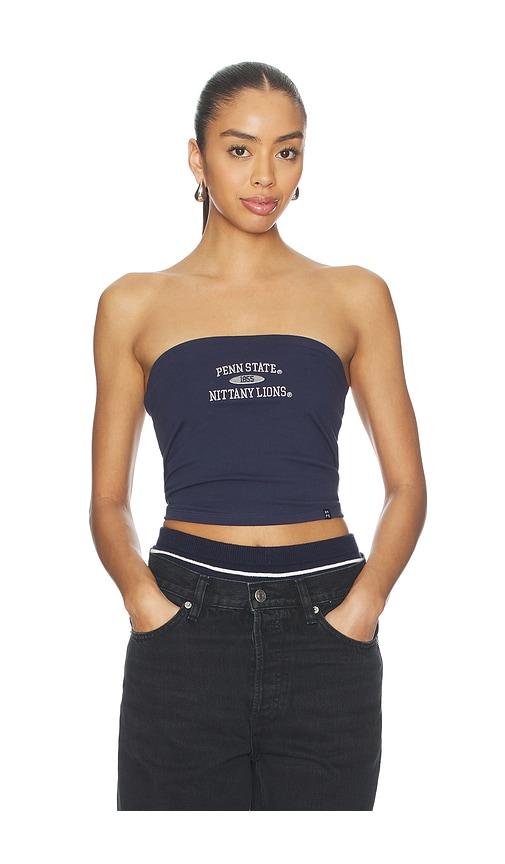 Hype and Vice Penn State Tube Top in Navy by HYPE&VICE
