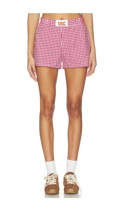 Hype and Vice University Of Southern California Gameday Shorts in Red by HYPE&VICE
