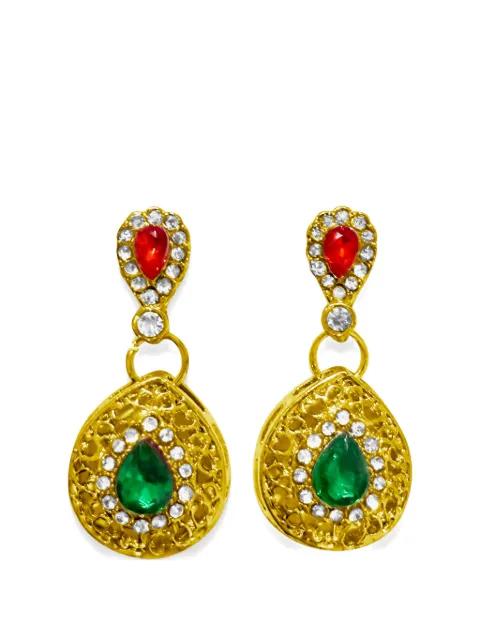 Roop crystal-embellished drop earrings by HZMER JEWELLERY