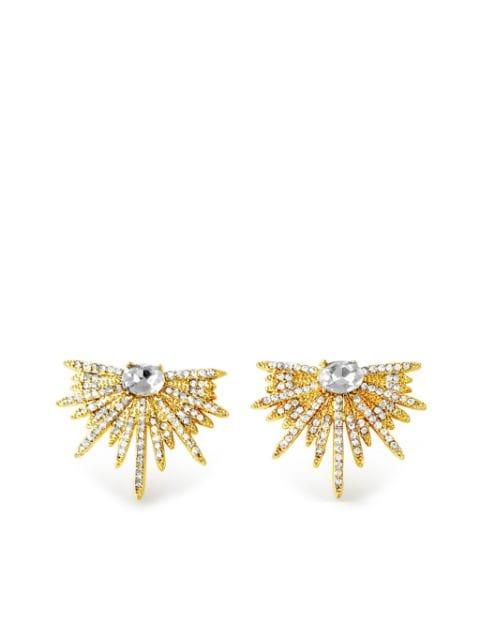 crystal-embellished earrings by HZMER JEWELLERY