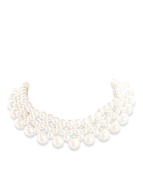 faux-pearl necklace by HZMER JEWELLERY