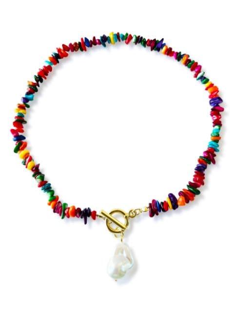 gemstone necklace by HZMER JEWELLERY
