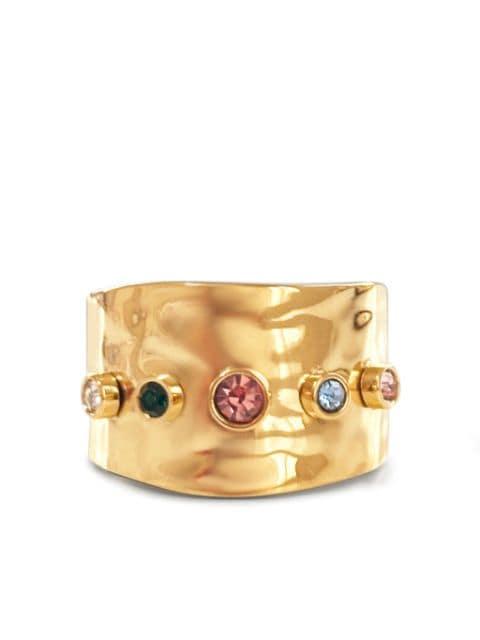 hammered-effect ring by HZMER JEWELLERY