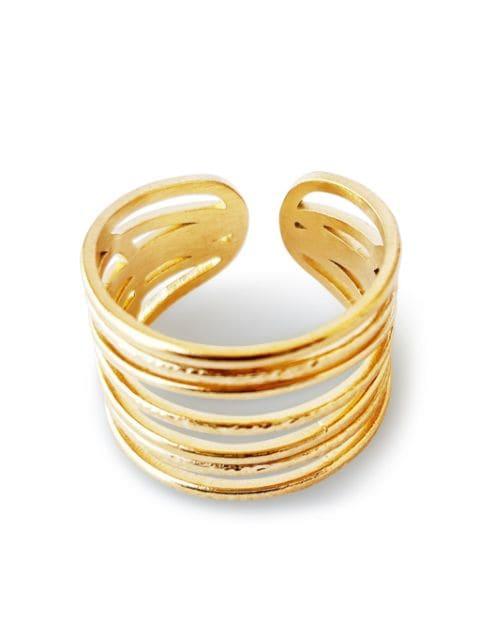 hammered-effect ring by HZMER JEWELLERY