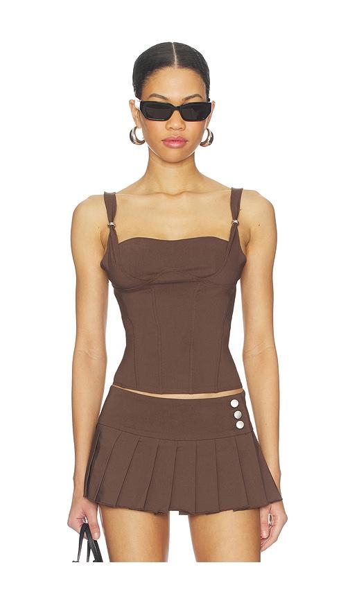 I.AM.GIA Idez Corset in Brown by I.AM.GIA