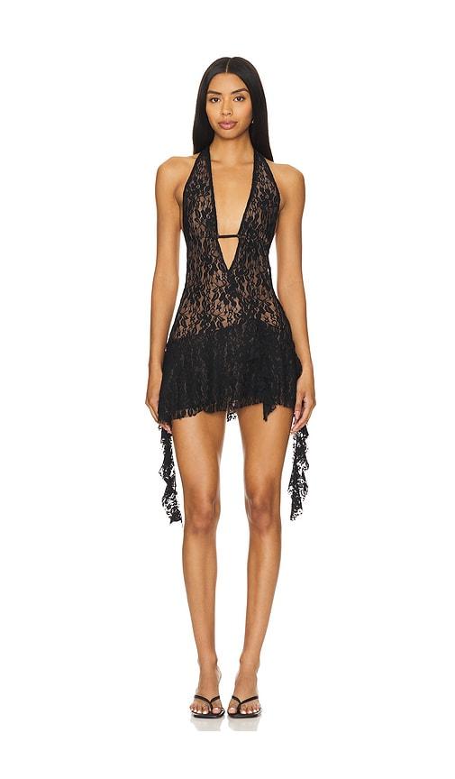 I.AM.GIA Irisia Lace Mini Dress in Black by I.AM.GIA