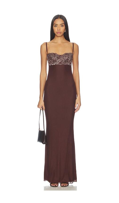 I.AM.GIA Silo Maxi Dress in Chocolate by I.AM.GIA