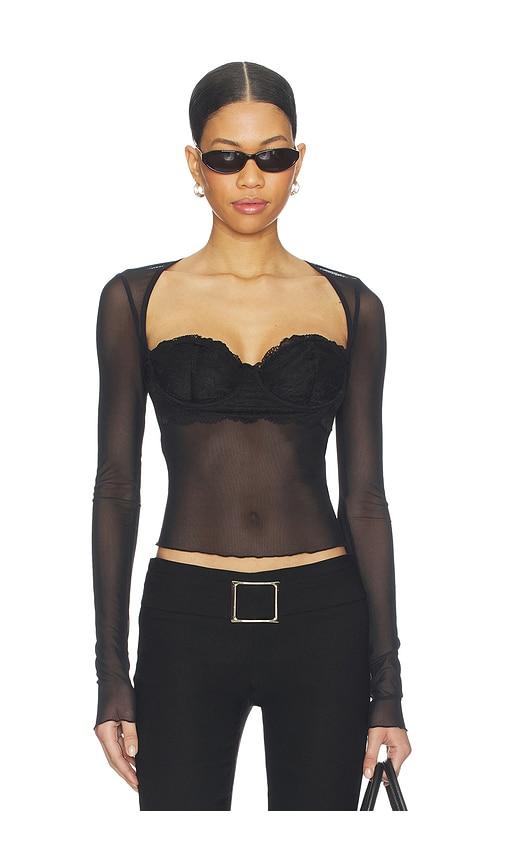 I.AM.GIA Silo Sleeve Top in Black by I.AM.GIA