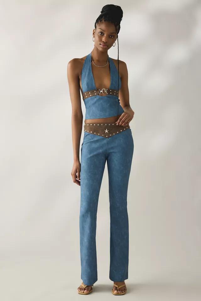 I.AM.GIA. Studded Faux Leather Bootcut Pants by I.AM.GIA