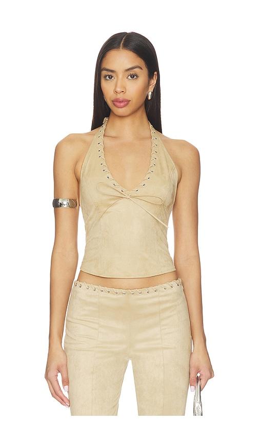 I.AM.GIA Zephyr Top in Tan by I.AM.GIA