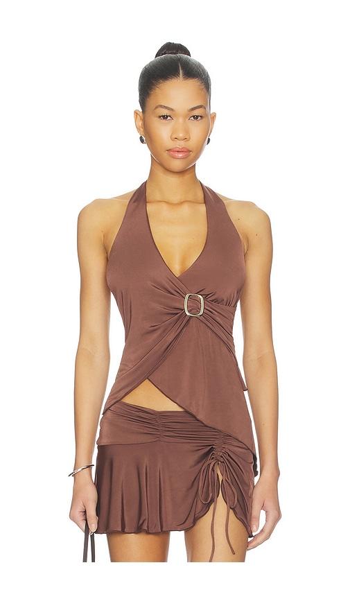 I.AM.GIA x REVOLVE Amy Top in Chocolate by I.AM.GIA
