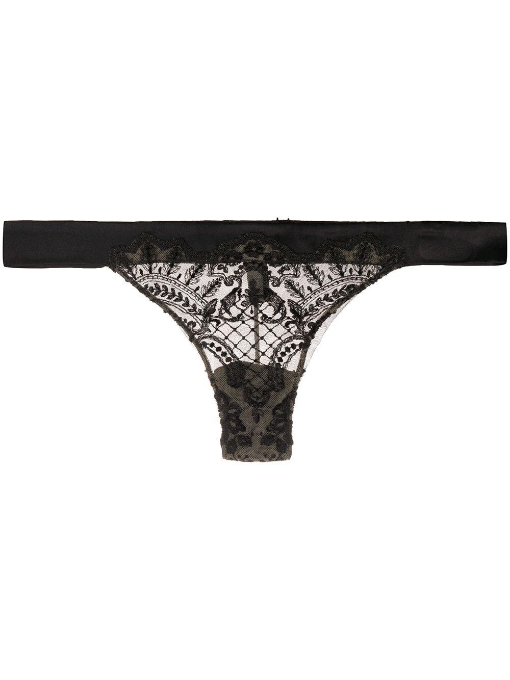 Christmas embroidered thong by I.D. SARRIERI
