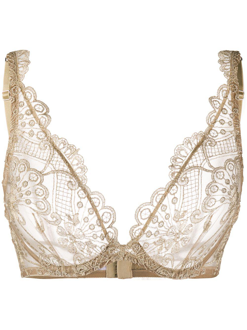 Christmas sheer lace bra by I.D. SARRIERI