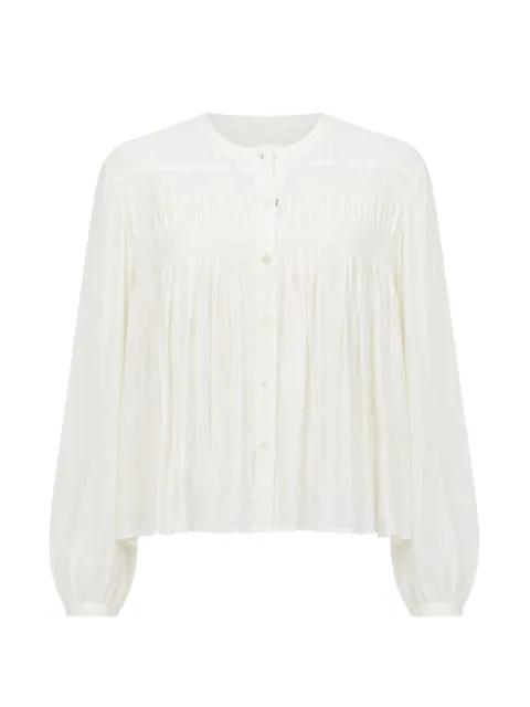 smocked-gathered blouse by I LOVE BINETTI