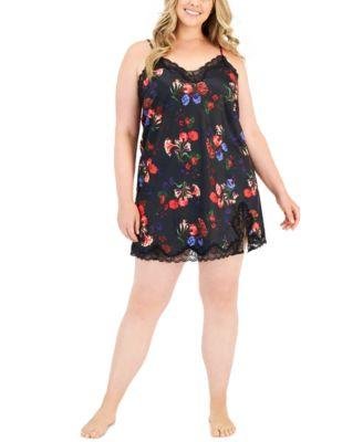 Plus Size Floral Chemise by I.N.C. INTERNATIONAL CONCEPTS