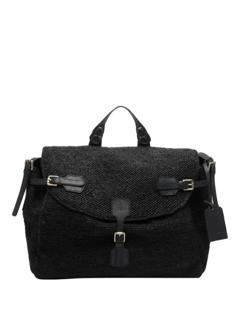 Alpha buckle-closure cross-body bag by IBELIV