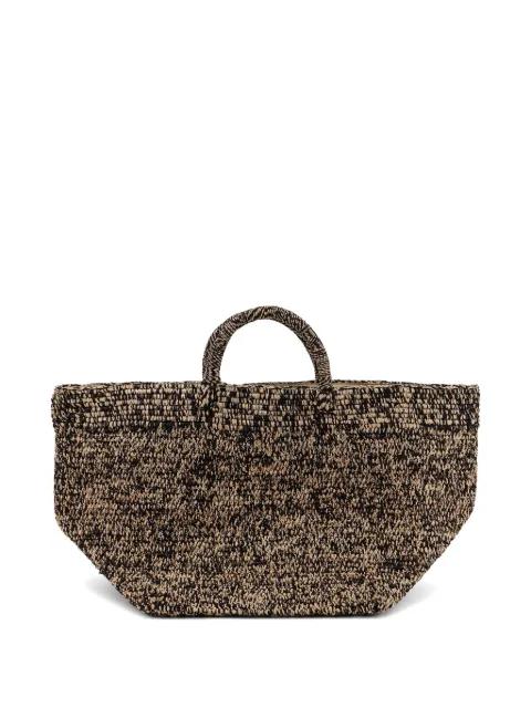 Ibeliv double handle raffia bucket bag by IBELIV