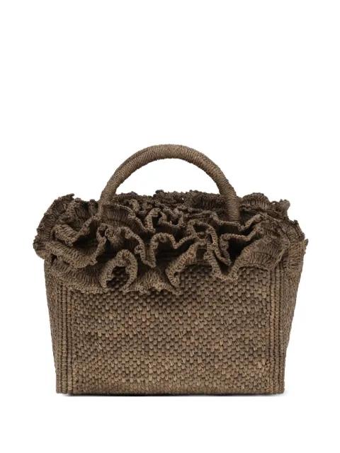 Laguna ruffled tote bag by IBELIV