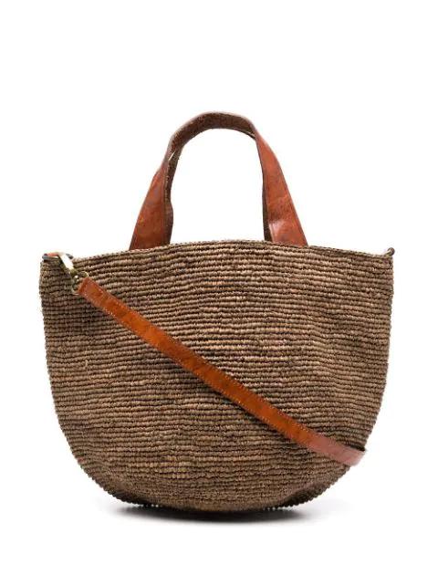 Mirozy crocheted raffia tote bag by IBELIV