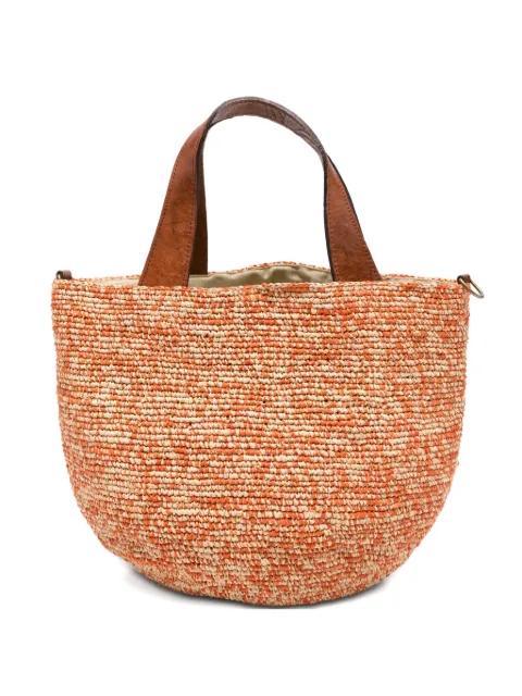 Mirozy raffia handles tote bag by IBELIV