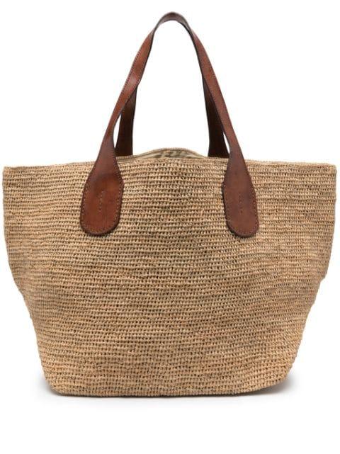 Tokyo raffia tote bag by IBELIV