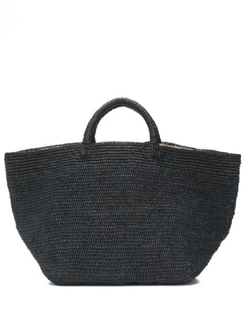 Vanilla raffia tote bag by IBELIV