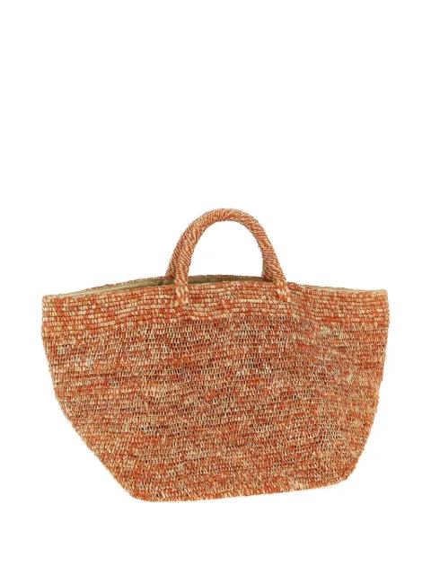 Vanilla raffia tote bag by IBELIV
