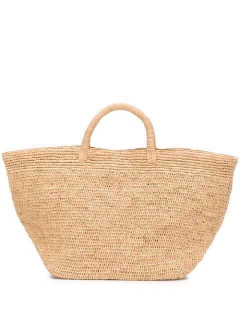 Vanilla woven tote by IBELIV