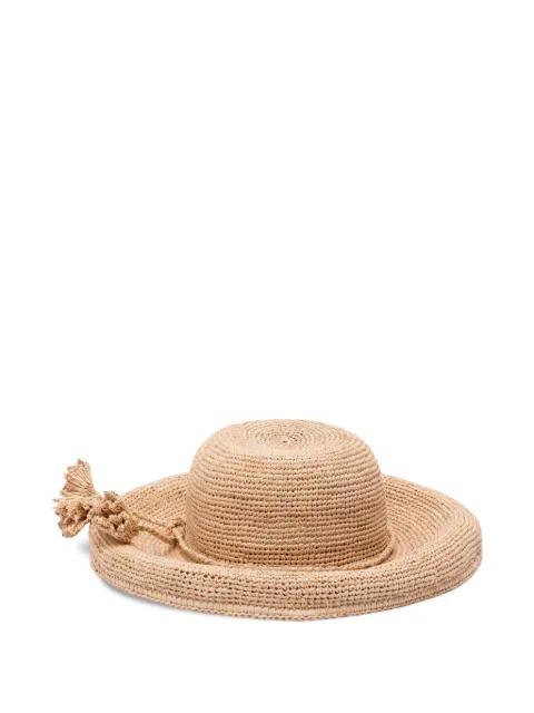 tassel raffia hat by IBELIV
