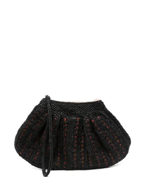 trapezoid woven clutch beach bag by IBELIV