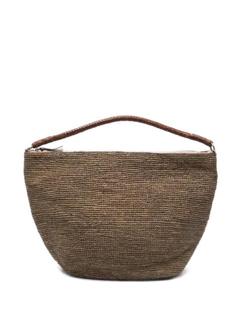 zipped braided-strap beach bag by IBELIV