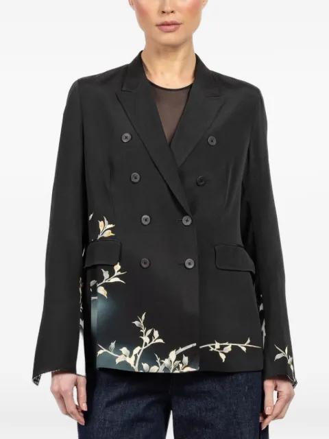 floral-print double-breasted jacket by IBRIGU