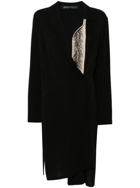 wrap silk midi dress by IBRIGU