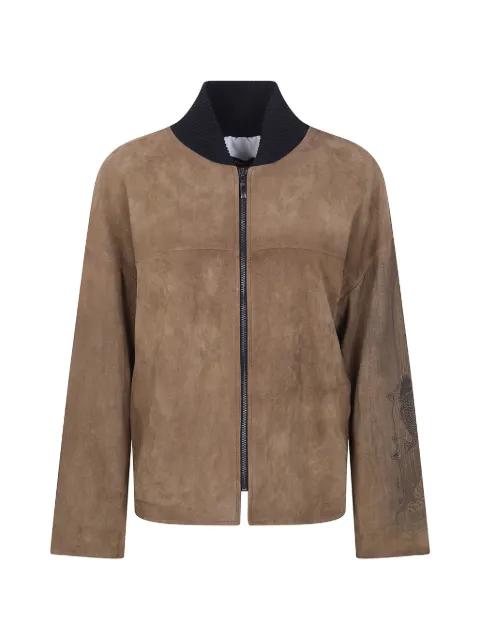 zip bomber jacket by IBRIGU