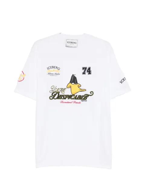 cartoon-print T-shirt by ICEBERG