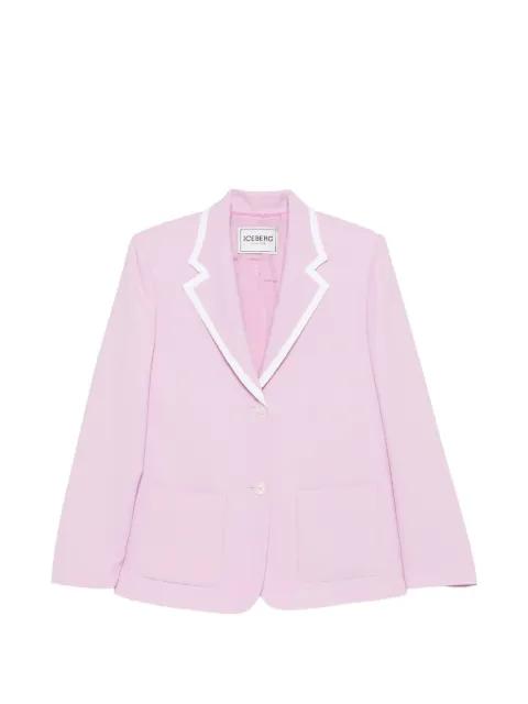 contrasting-trim blazer by ICEBERG