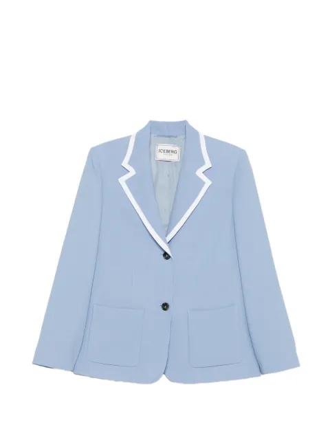 contrasting-trim blazer by ICEBERG