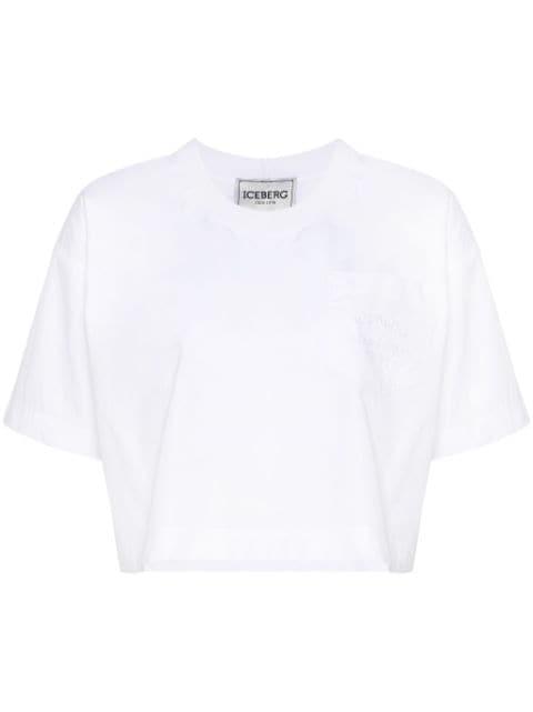 cropped cotton T-shirt by ICEBERG