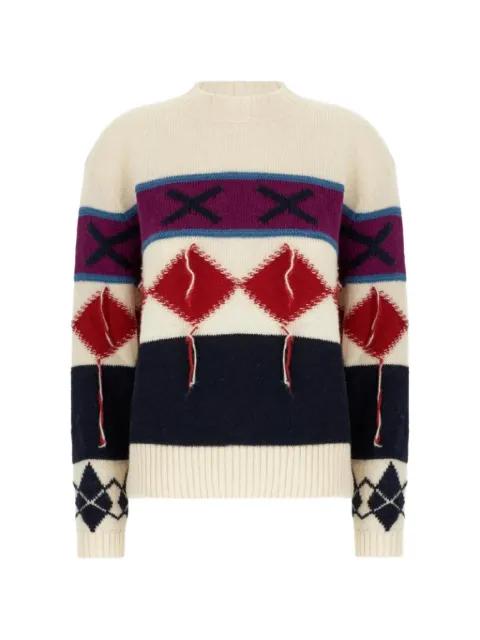 diamond-patterned round-neck sweater by ICEBERG