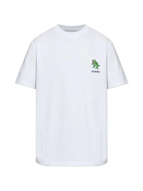 dinosaur-embroidered T-shirt by ICEBERG