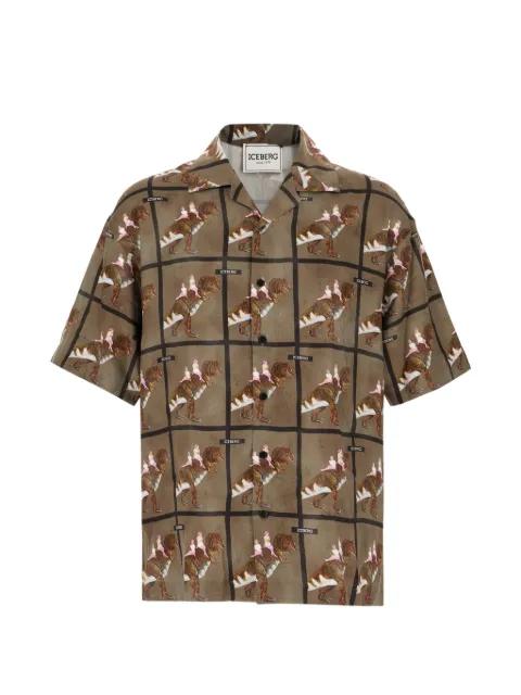 dinosaur-print shirt by ICEBERG