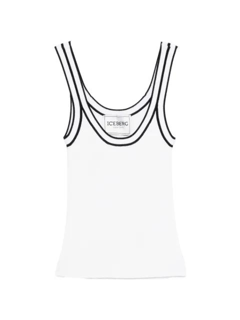 double-strap knit top by ICEBERG